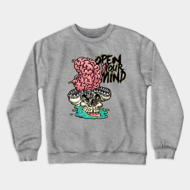 Open your mind Crewneck Sweatshirt by KKTEE